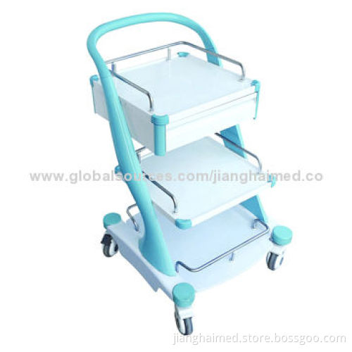 Treatment trolley, ABS plastic, stainless, CE/ISO9001